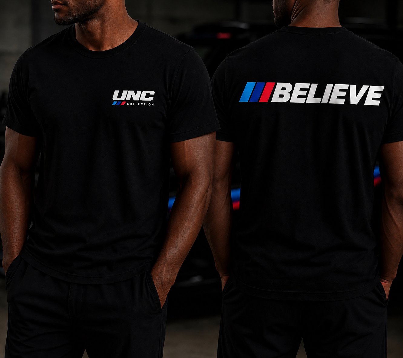 UNC Collection Believe on Back short sleeve T-shirt